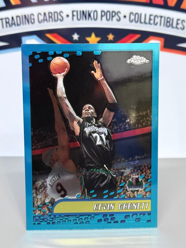 2001-02 Topps Chrome Kevin Garnett Tarjeta Base #21 - Minnesota Timberwolves