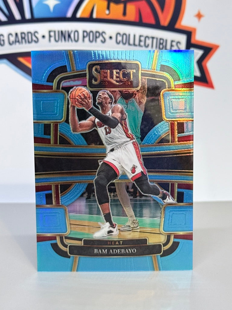 2023-24 Panini Select Bam Adebayo Light Blue Prizm Concourse /299 #59 - Miami Heat