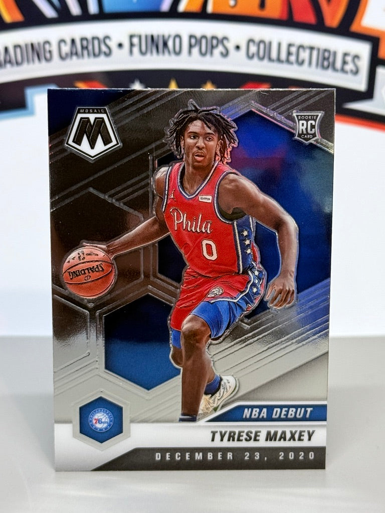 2020-21 Panini Mosaic Tyrese Maxey NBA Debut Tarjeta de Novato Base #263 - Philadelphia 76ers