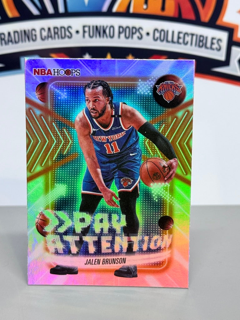 2025-26 Topps Jalen Brunson Pay Attention Insert #PA-13 - New York Knicks