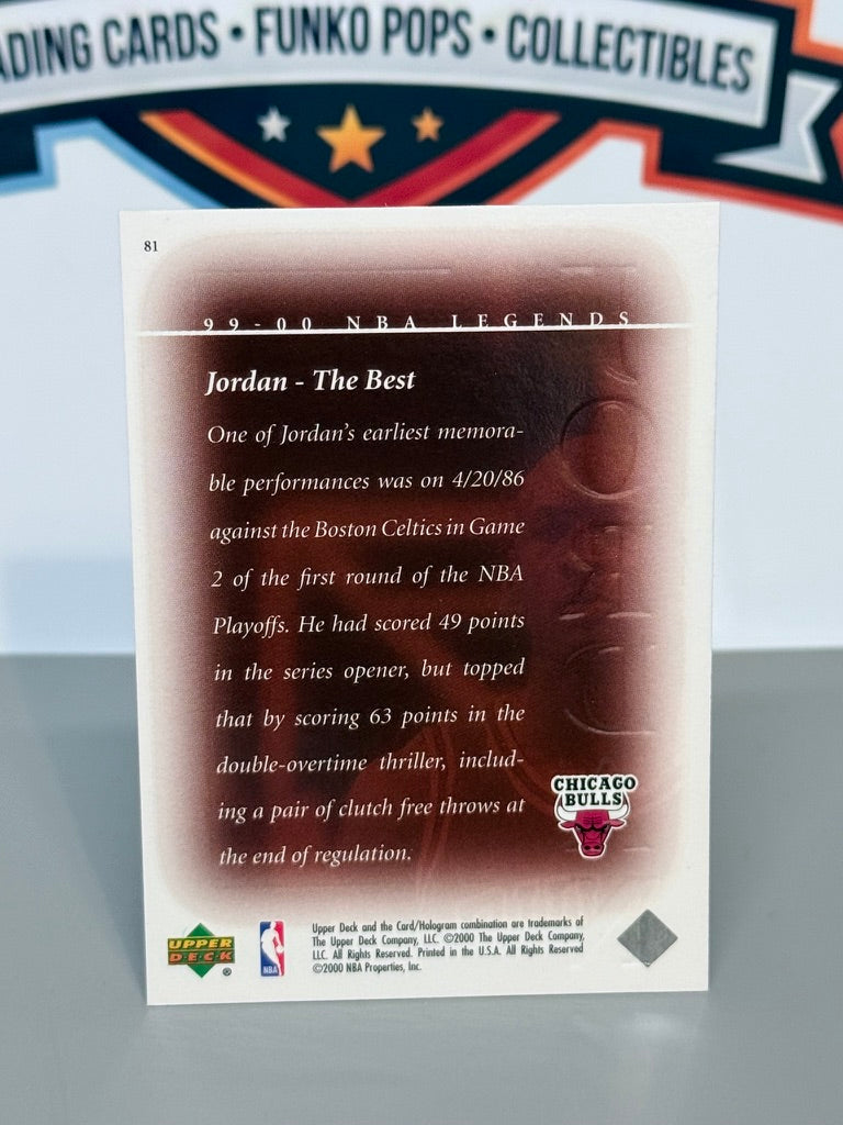 1999-00 Upper Deck NBA Legends Michael Jordan Tarjeta base #81 - Chicago Bulls