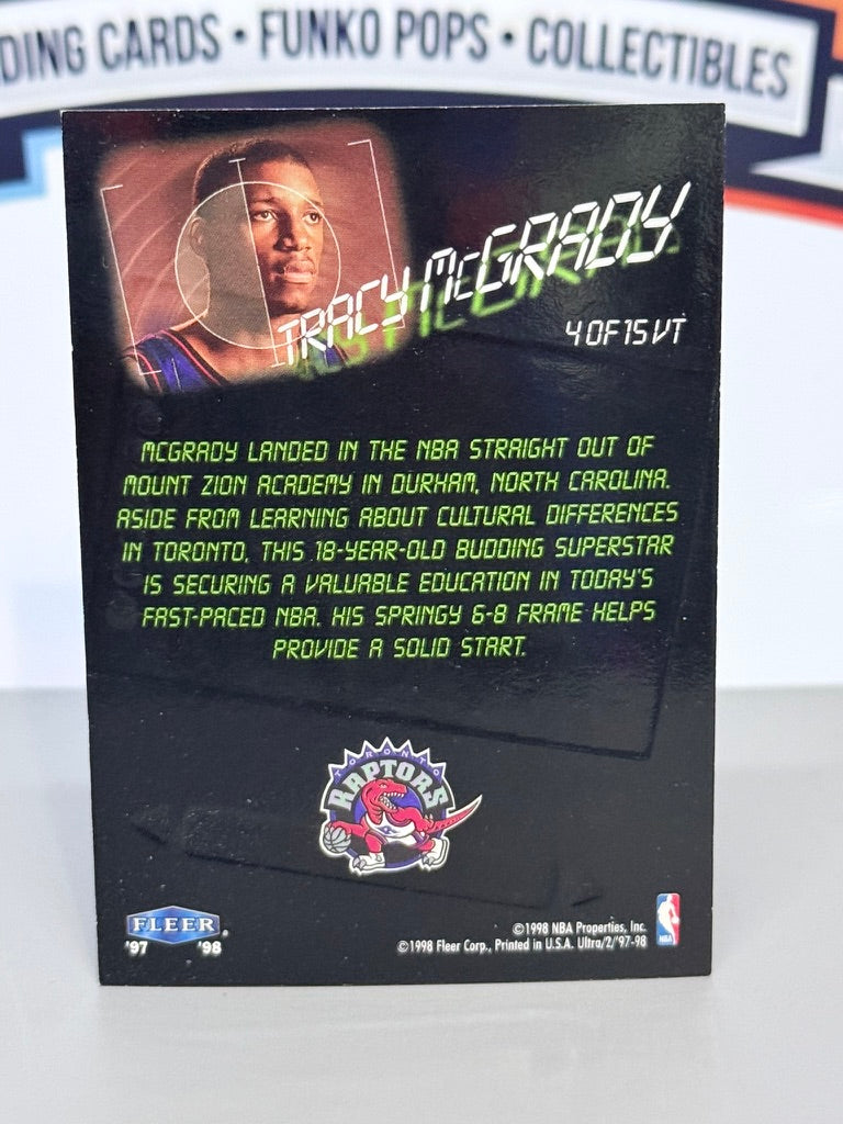 1997-98 Fleer Ultra Tracy McGrady View to a Thrill Insert RC #4 VT - Toronto Raptors