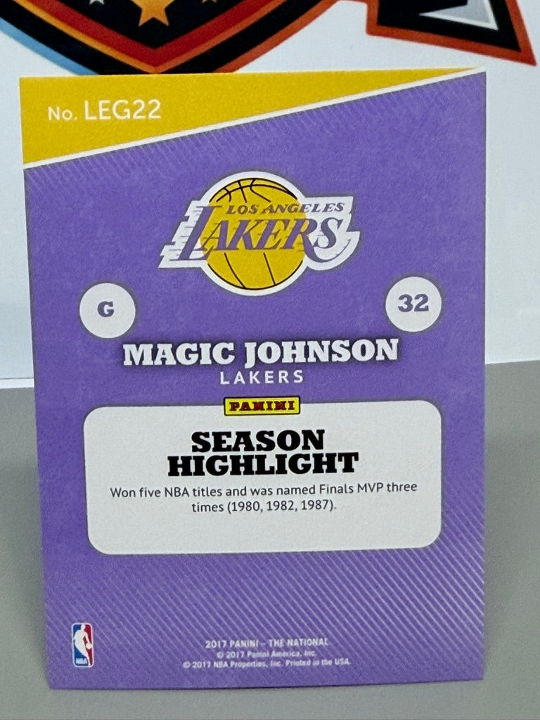 2017 Panini The National Legends Magic Johnson Paralela /299 #LEG22 - LA Lakers