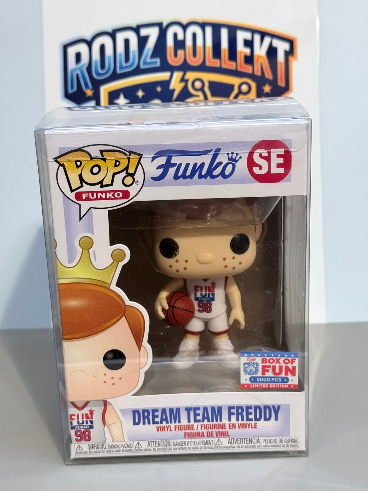 Funko Pop! Funko Dream Team Freddy SE Fundays Games Box of Fun Limited 5000 PCS Edition