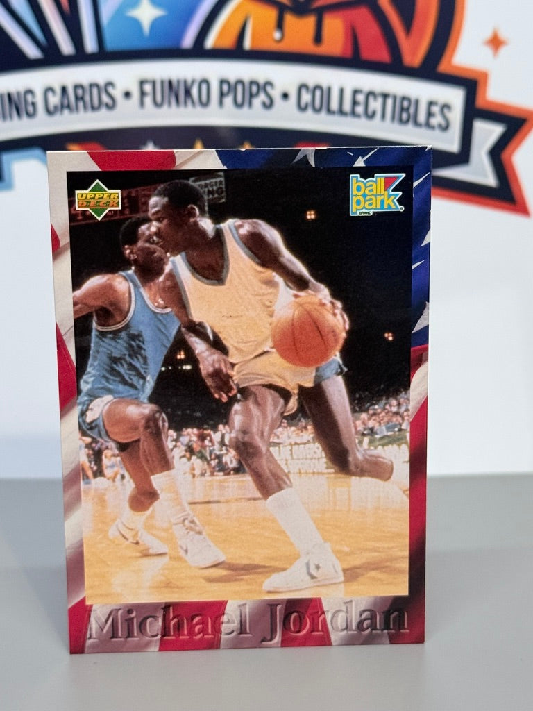 1996 Upper Deck Ball Park Franks Michael Jordan Tarjeta Promocional #BP1 - UNC Tar Heels