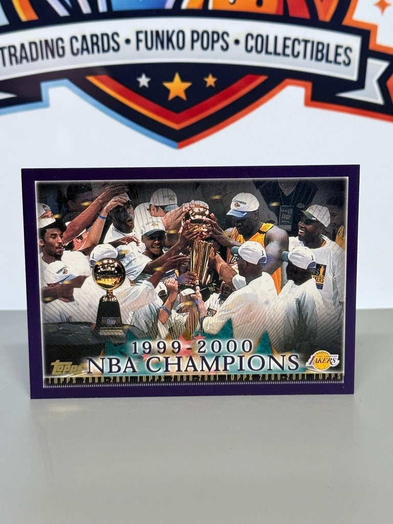 2000-01 Topps 1999-00 NBA Champions Kobe Bryant Shaquille O'Neal #155 - LA Lakers
