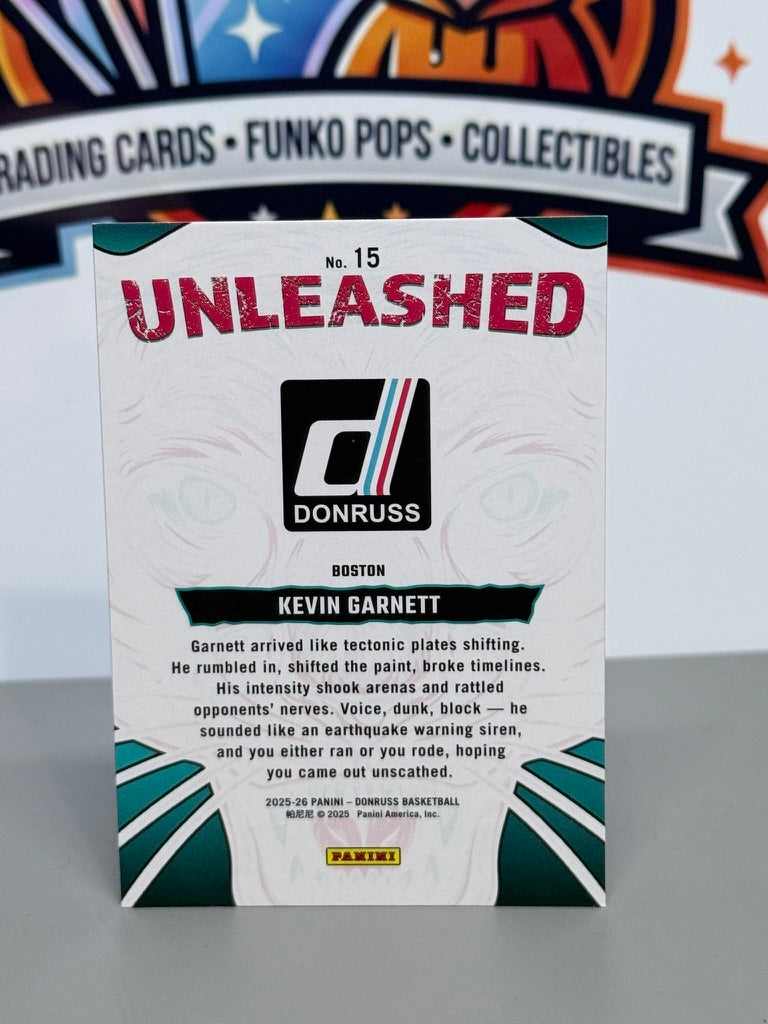 2025-26 Panini Donruss Kevin Garnett Unleashed Insert #15 - Boston Celtics
