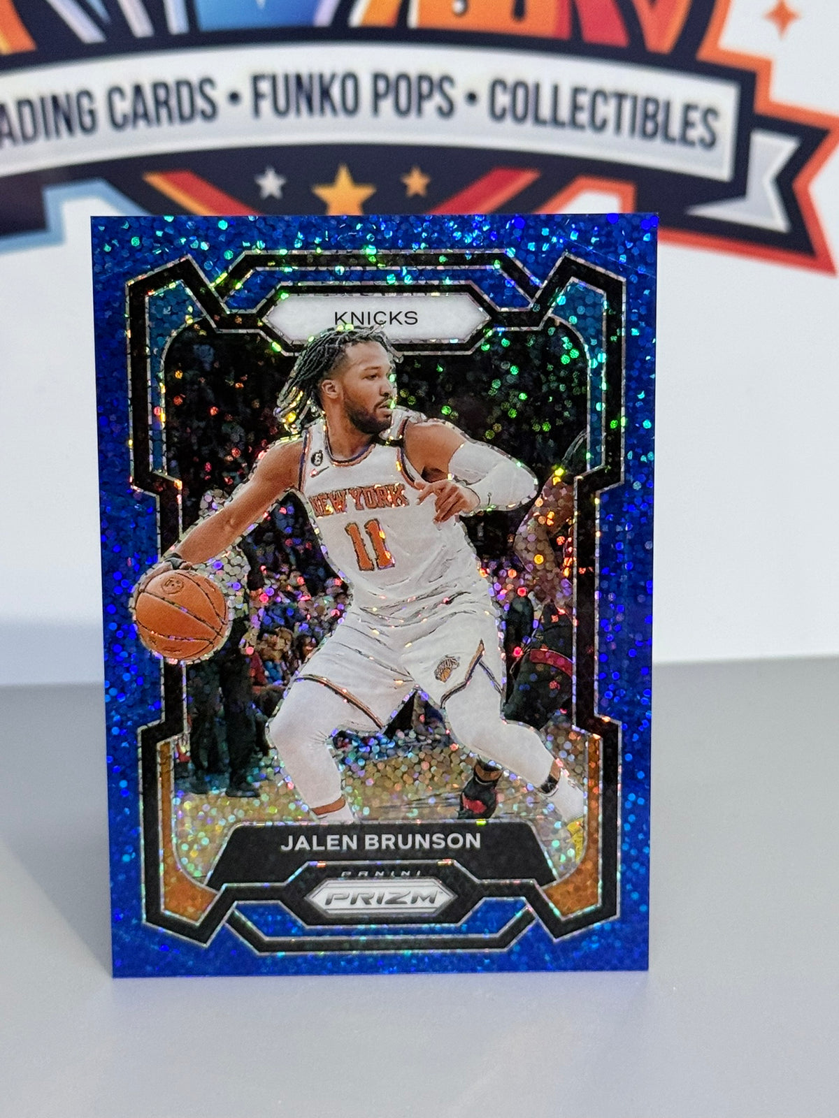 2023 Panini Prizm Jalen Brunson Blue Sparkle Prizm Parallel /144 #9