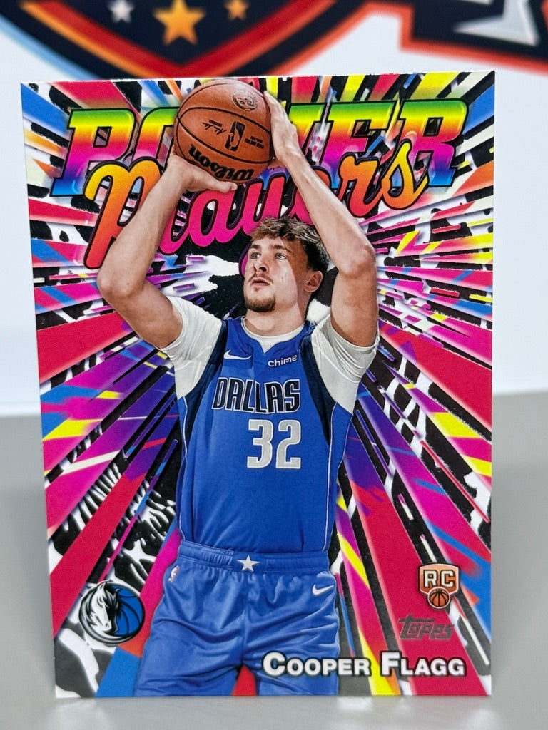 2025-26 Topps Basketball Cooper Flagg Power Players Insert RC #PP-16 - Dallas Mavericks