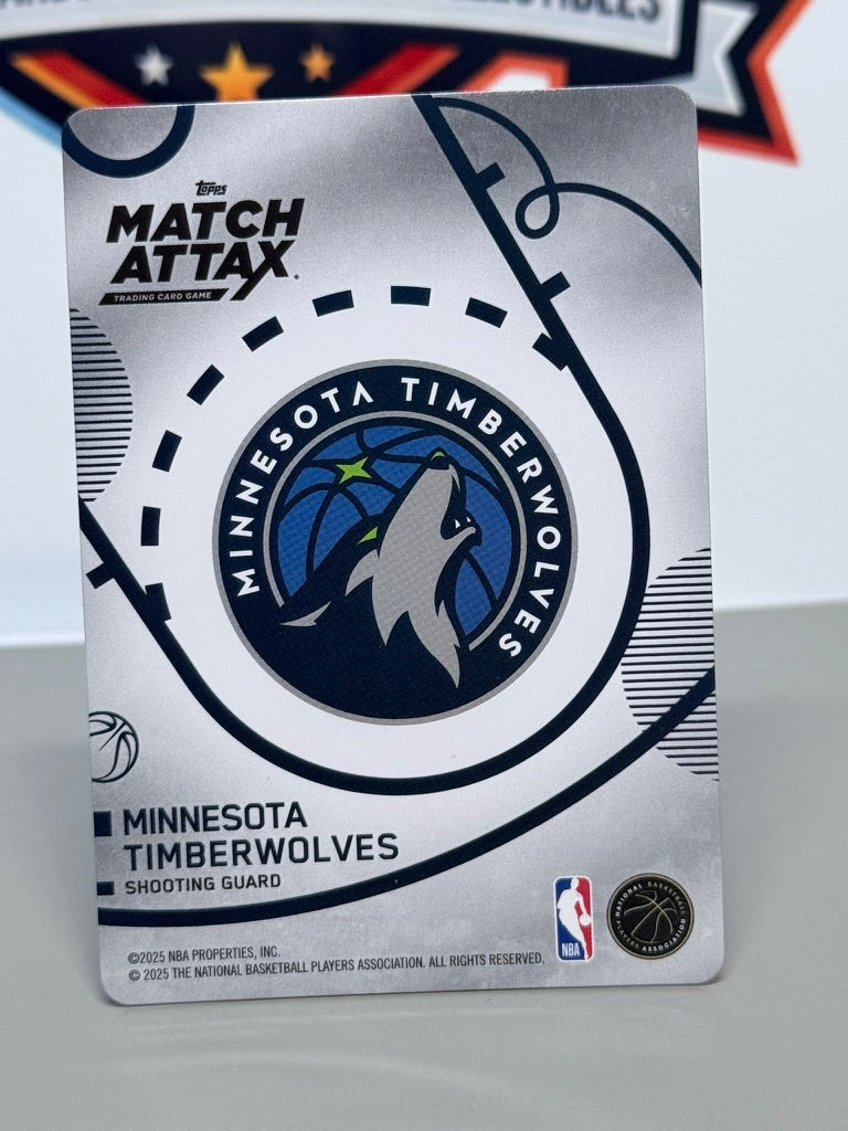 2025-26 Topps Match Attax Anthony Edwards Inserto Jugador del Partido #PG-AE - Minnesota Timberwolves