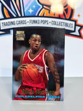 Tarjeta de novato de Allen Iverson de los 76ers de Filadelfia #R1 de Topps Stadium Club de 1996-97