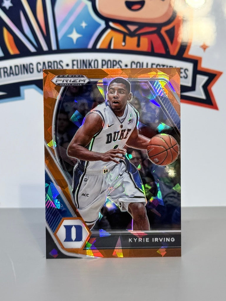 2021 Panini Prizm Draft Picks Kyrie Irving Paralelo Prizm Naranja Hielo #62 - Duke Blue Devils