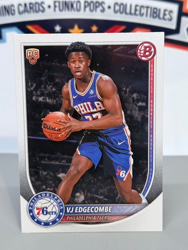 2025-26 Bowman VJ Edgecombe Base Rookie Card #3 - Philadelphia 76ers