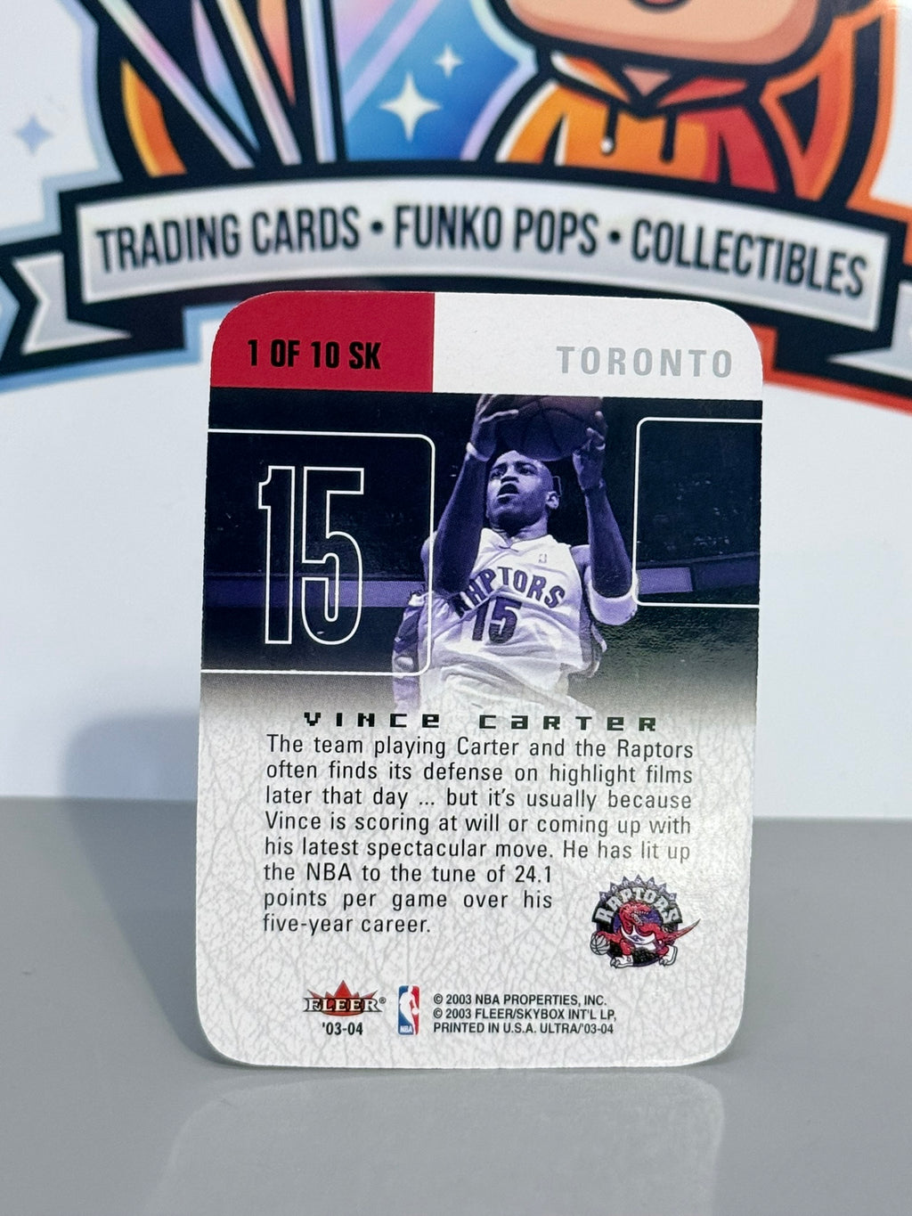 2003-04 Fleer Ultra Vince Carter Scoring Kings Troquelado Inserto #1 de 10 SK
