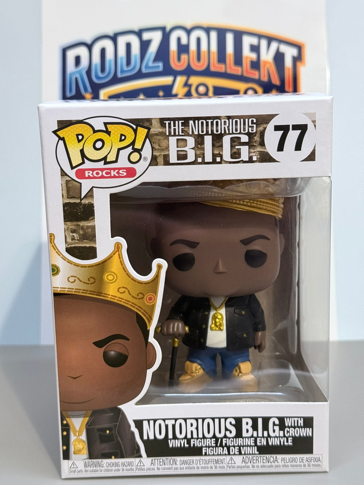 ¡Funko Pop! The Notorious B.I.G. con corona #77 ¡Figura de vinilo Pop! Rocks