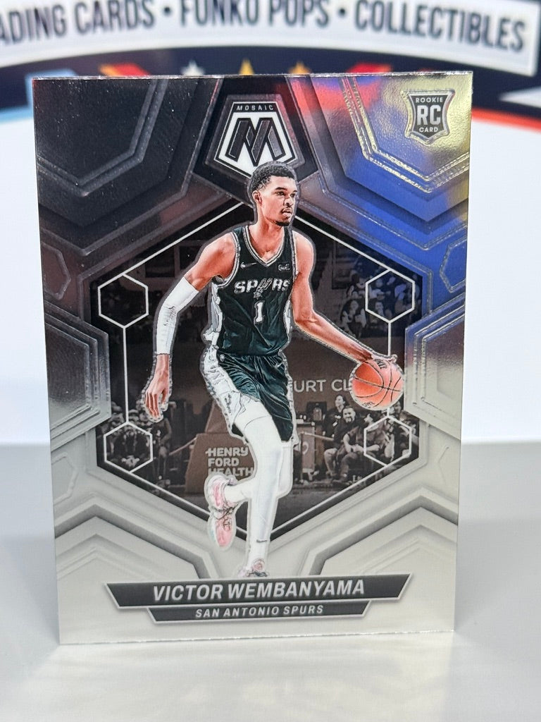2023-24 Panini Mosaic Victor Wembanyama Tarjeta de Novato Base #238 - San Antonio Spurs