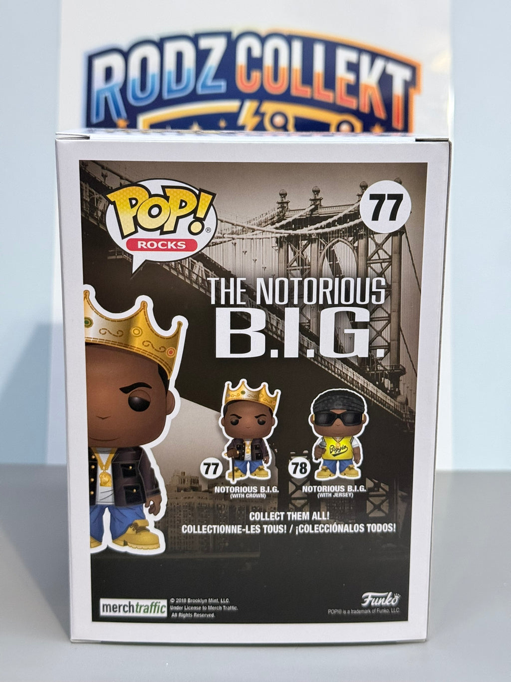 ¡Funko Pop! The Notorious B.I.G. con corona #77 ¡Figura de vinilo Pop! Rocks