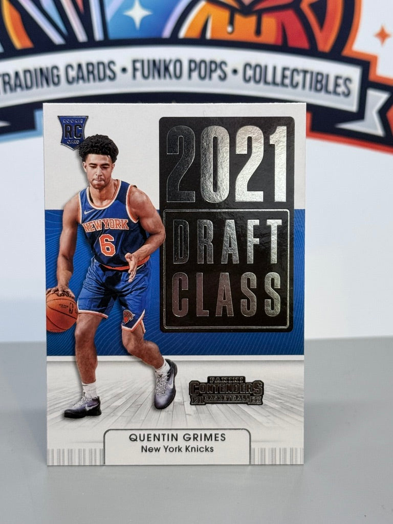 2021-22 Panini Contenders Quentin Grimes 2021 Draft Class Rookie Insert RC #25 - New York Knicks