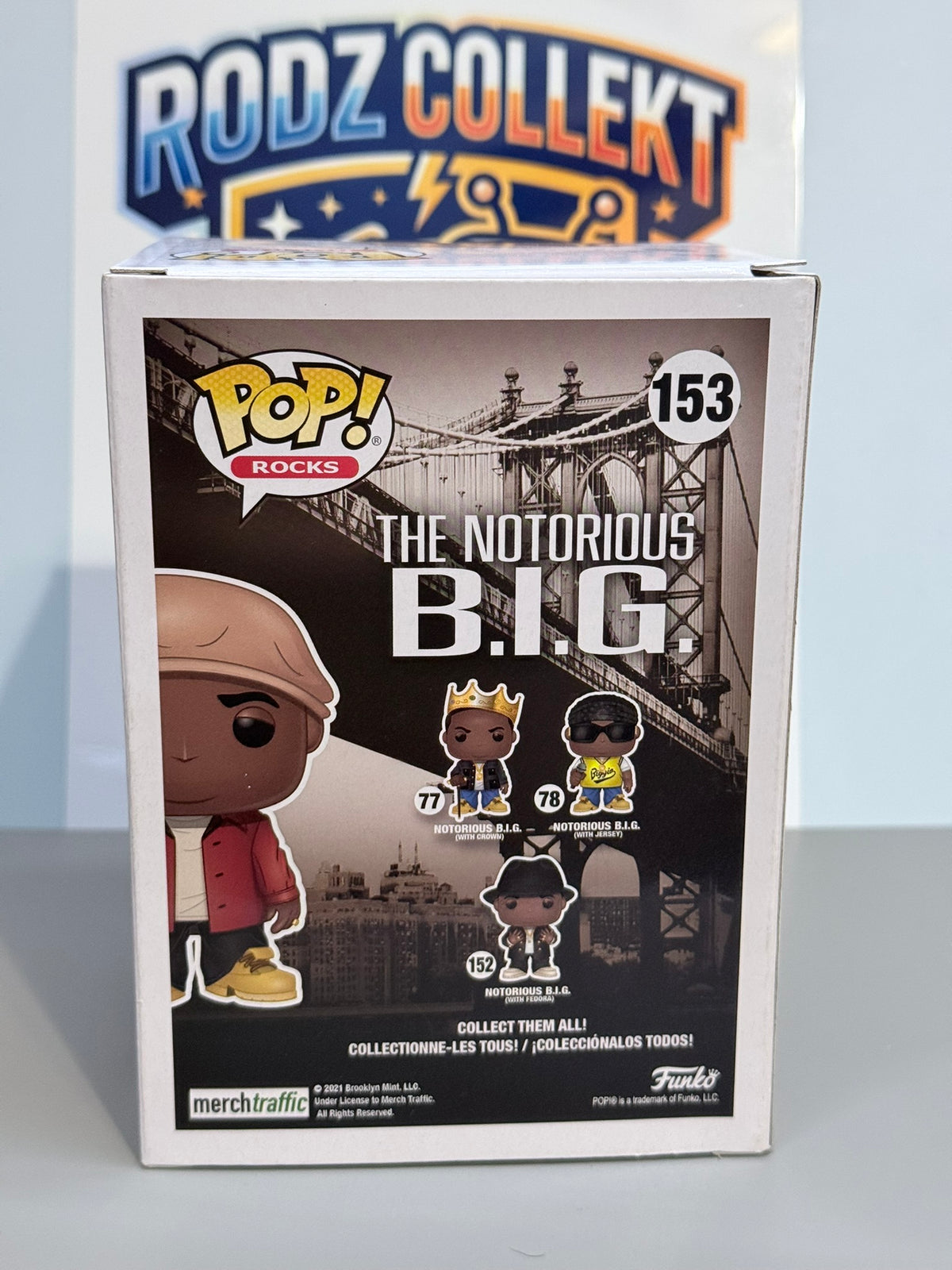 Funko Pop! The Notorious B.I.G. with Champagne Metallic #153 Hot Topic Exclusive Limited 5000 PCS Edition