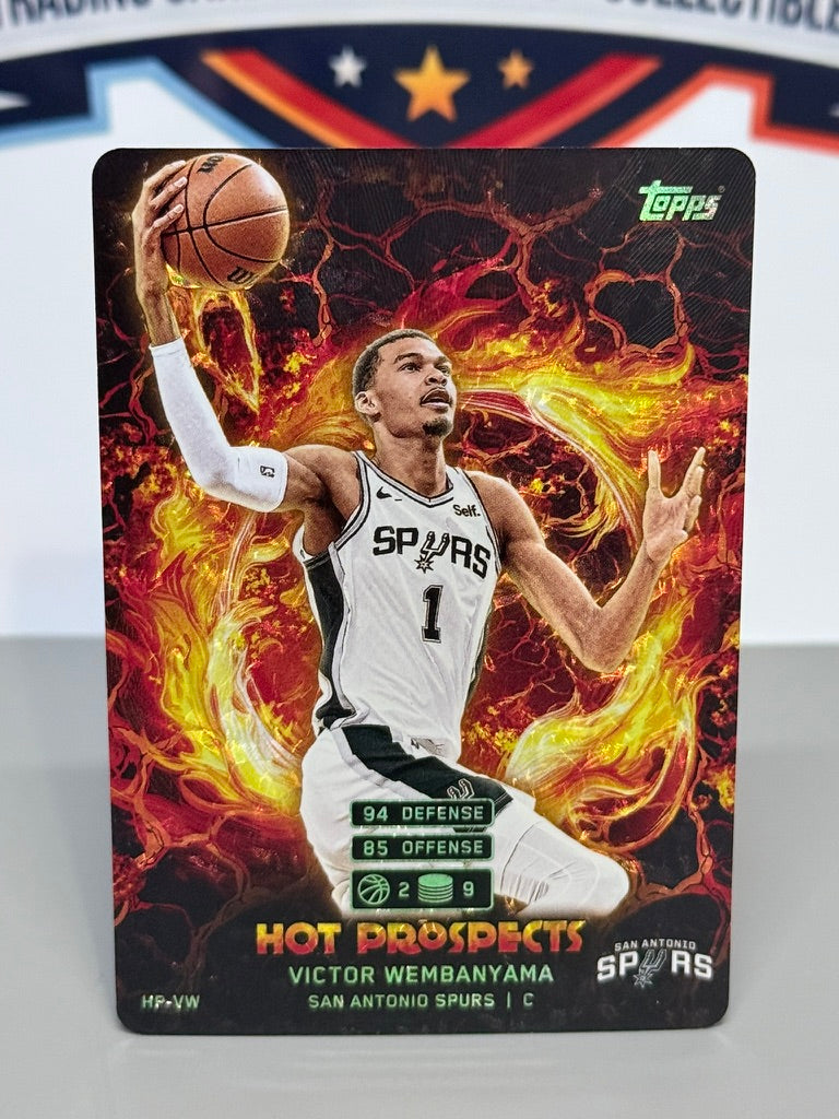 2025-26 Topps Match Attax Victor Wembanyama Hot Prospects Insert #HP-VW - San Antonio Spurs