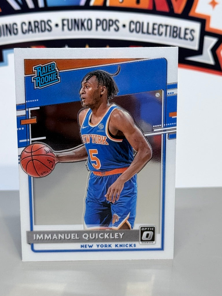 2020-21 Panini Donruss Optic Immanuel Quickley Silver Prizm Rated Rookie RC #175 - New York Knicks