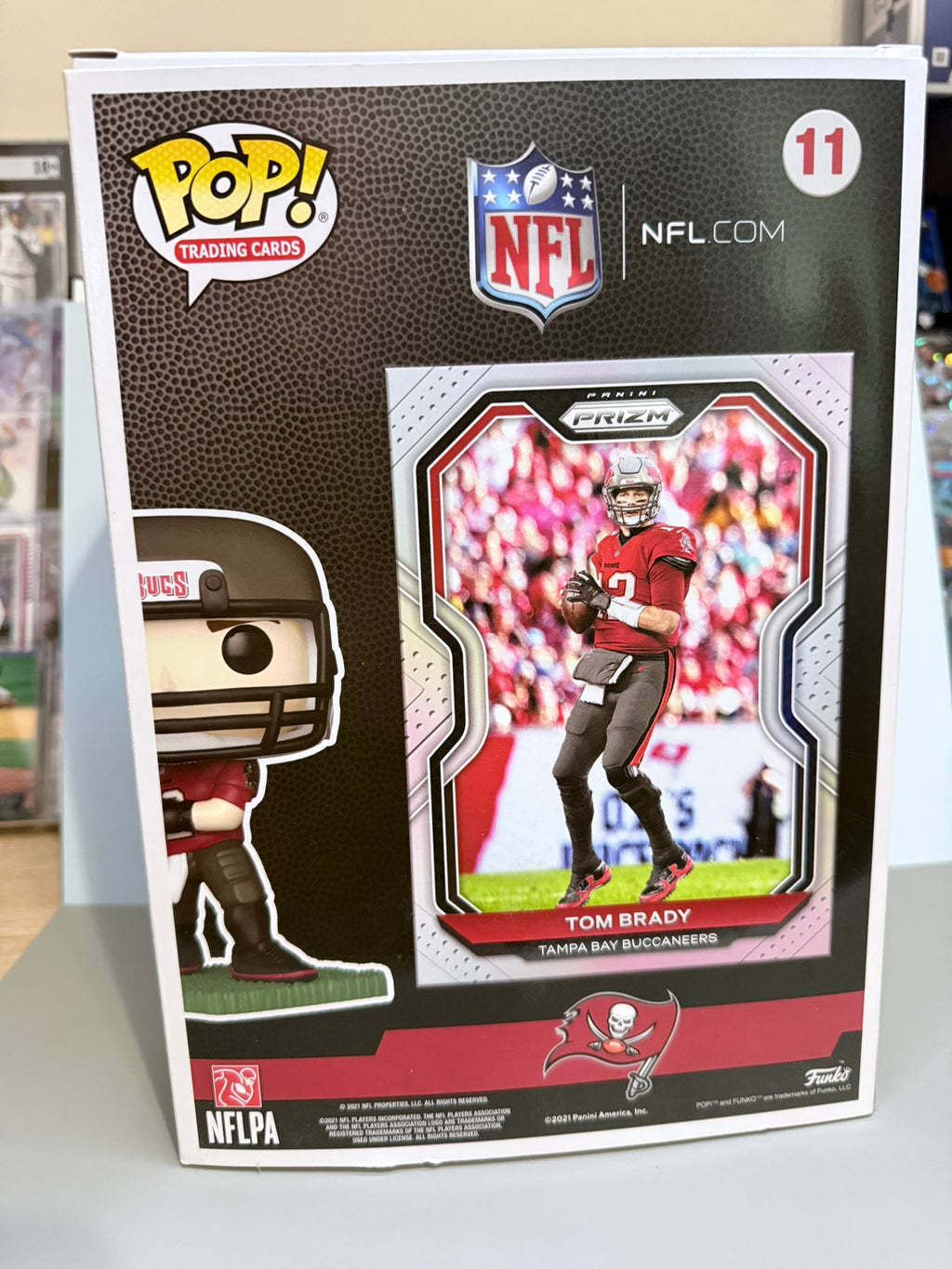 Funko Pop! Cartas coleccionables Panini Prizm Tom Brady #11 - Tampa Bay Buccaneers