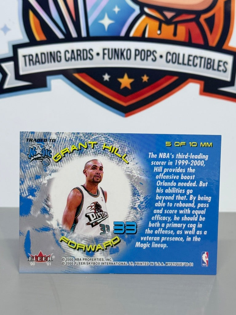 2000-01 Fleer Mystique Grant Hill Middle Men Insert #5 MM - Orlando Magic