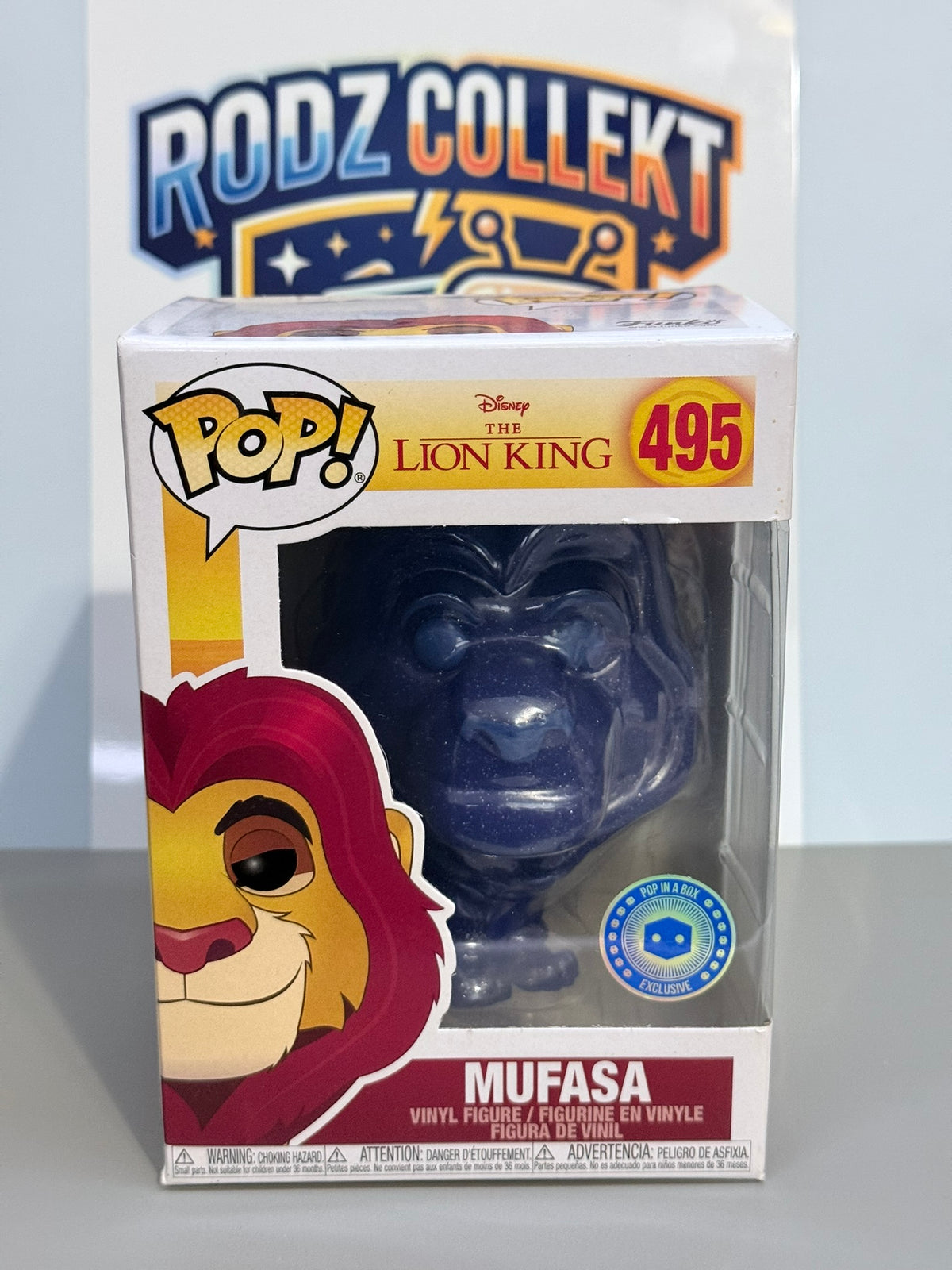 Funko Pop! Disney El Rey León Espíritu Mufasa #495 Exclusivo de Pop In A Box