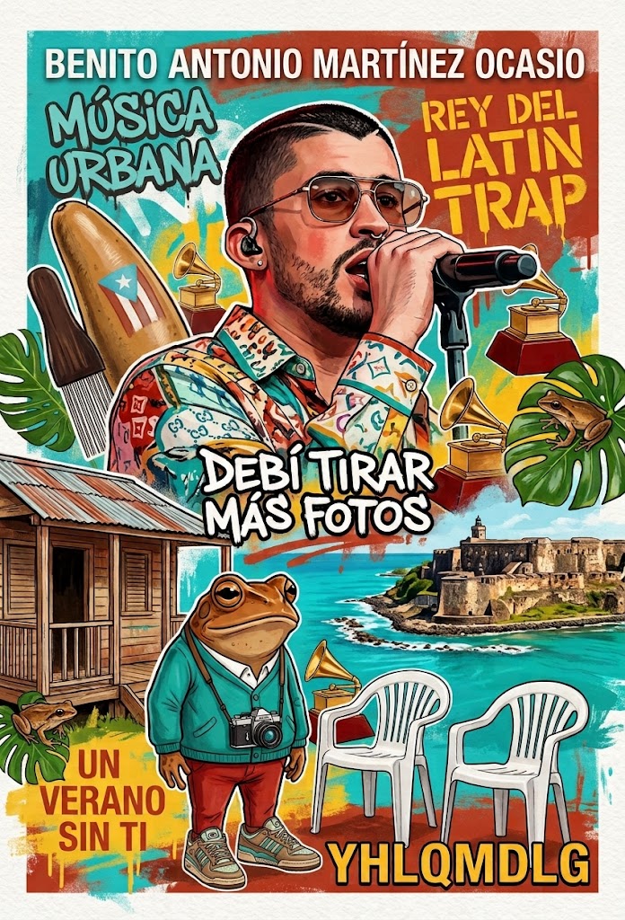 Bad Bunny - 'Debí Tirar Más Fotos' Fine Art Print (13x19)