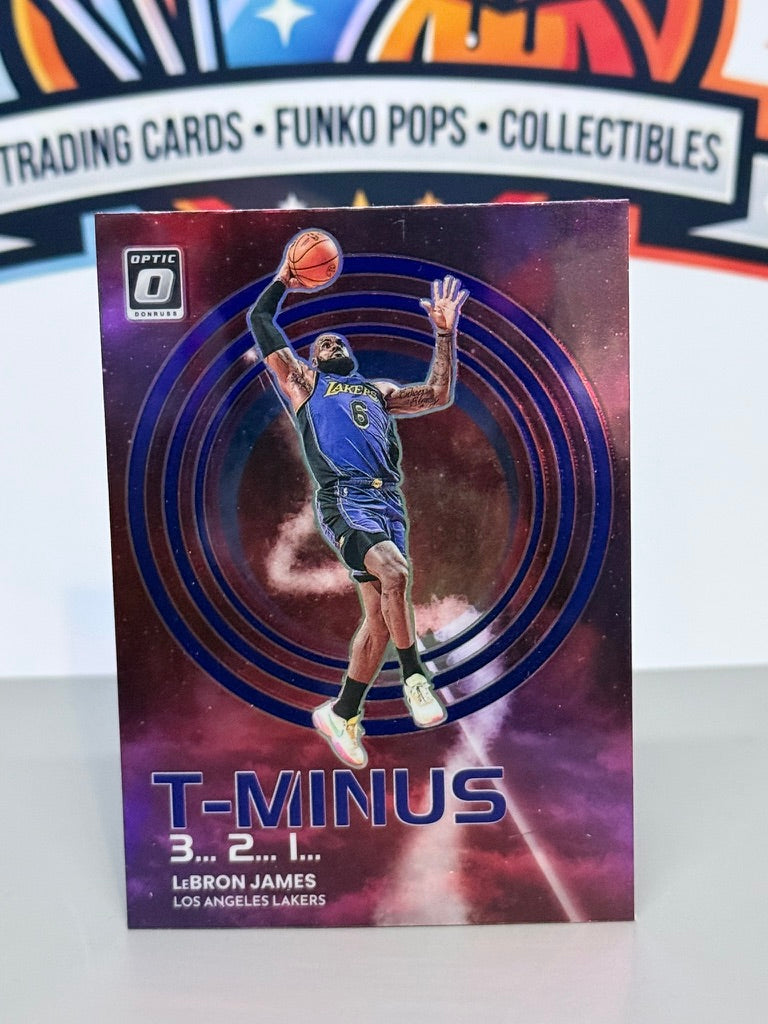 2022-23 Panini Donruss Optic LeBron James T-Minus 3 2 1 Insert #15 - LA Lakers
