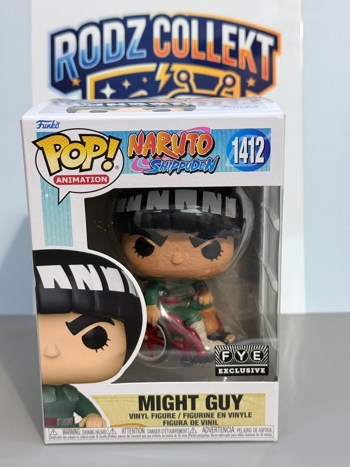Funko Pop! Animation Naruto Shippuden Might Guy (en silla de ruedas) #1412 Exclusivo de FYE