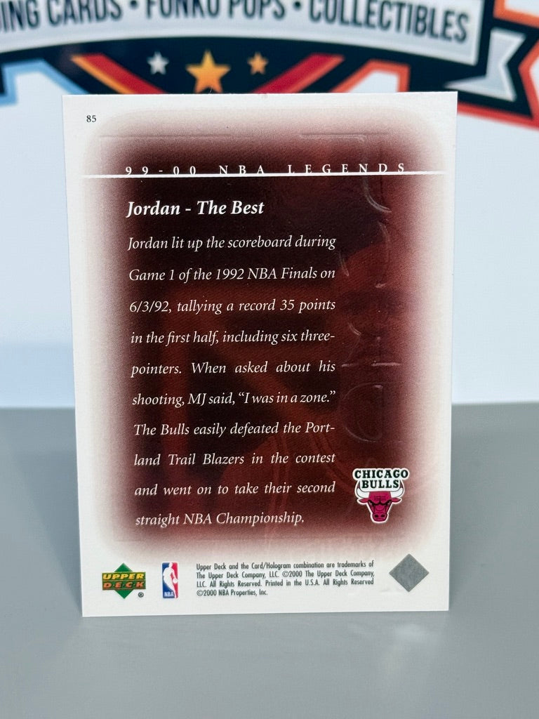 1999-00 Upper Deck NBA Legends Michael Jordan Tarjeta Base #85 - Chicago Bulls