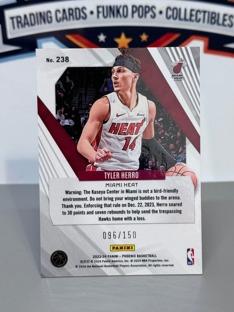 2023-24 Panini Phoenix Tyler Herro Paralela Burgundy /150 #238 - Miami Heat