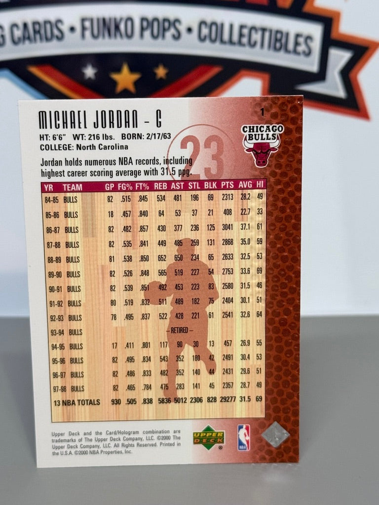 1999-00 Upper Deck NBA Legends Michael Jordan Tarjeta Base #1 - Chicago Bulls